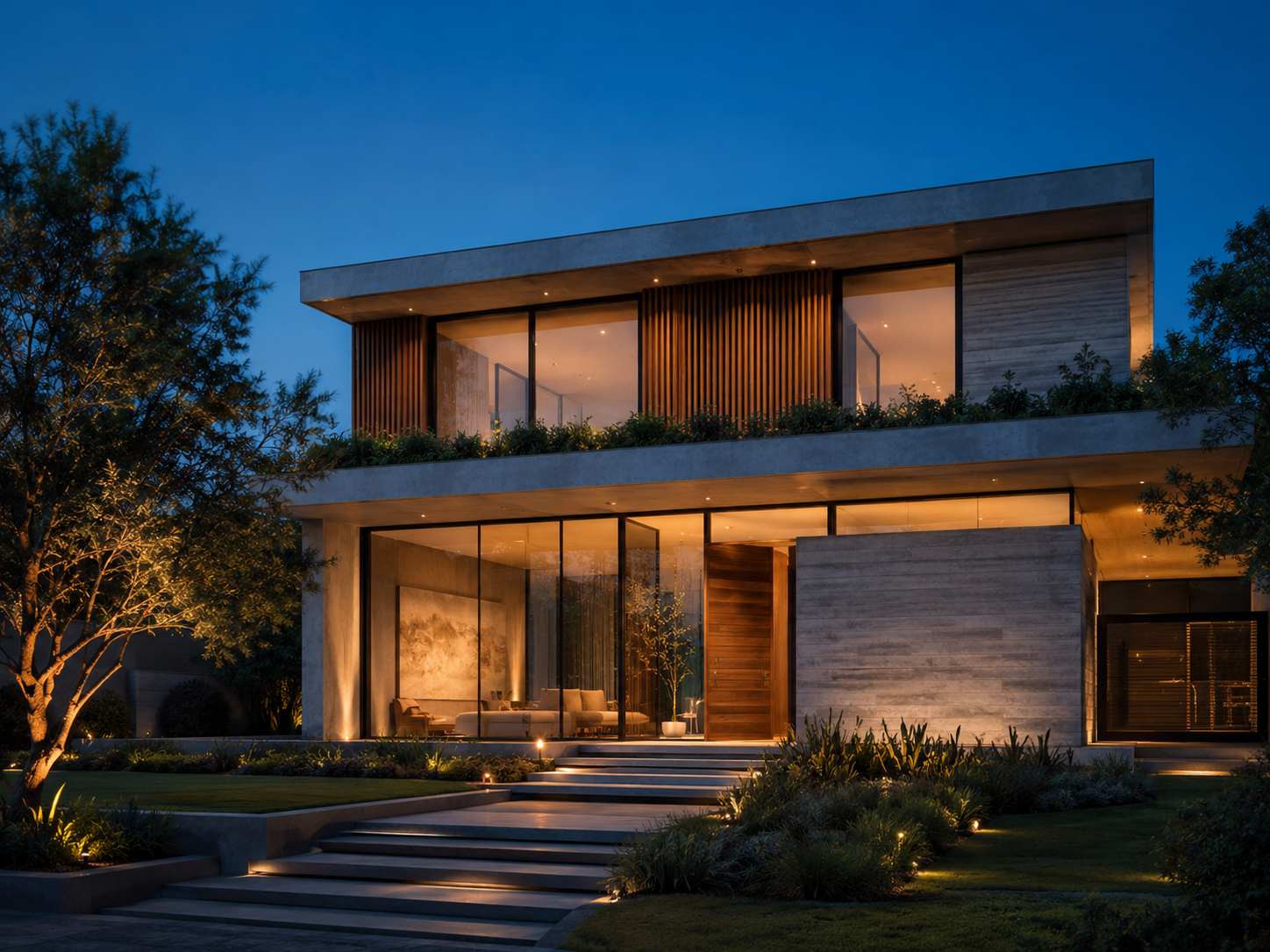 Fachada Residencial Contemporânea